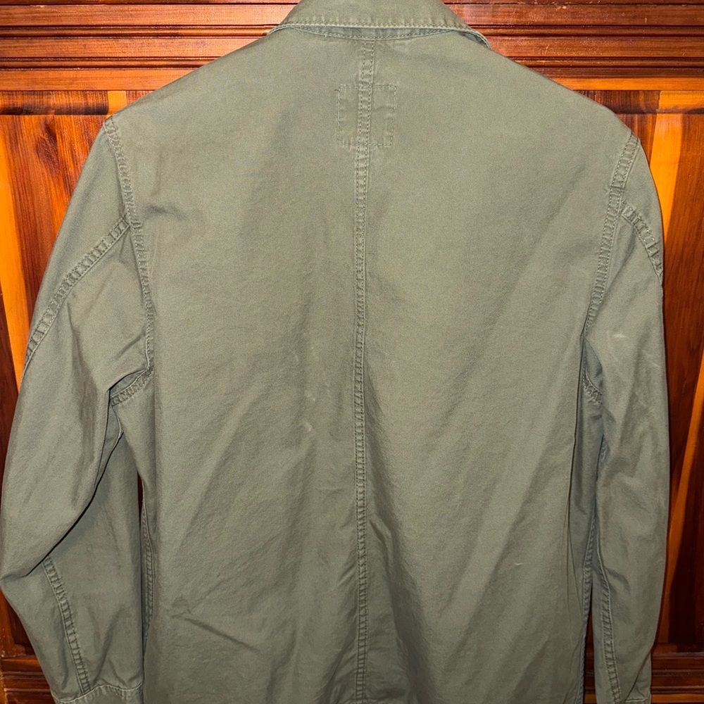 H&M Olive Green Military Shirt Jacket - Picture 2 of 3